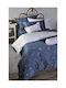 Down Town Home Sheet Set Single Cotton Blue 175x255cm 11-0536 3pcs