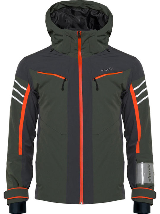 Phenix ESM22OT00 Frauen Jacke aus für Ski & Snowboard Khaki Phenix ESM22OT00 Frauen Jacke aus für Ski & Snowboard Khaki