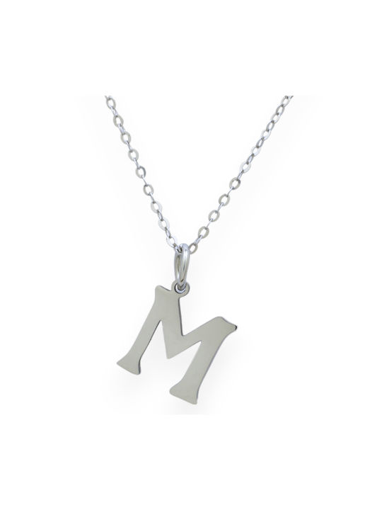 Goldjewels Halskette Monogramm aus Stahl