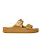 Birkenstock Arizona Eva Γυναικεία Σανδάλια Ανατομικά Glamour Gold Narrow Fit