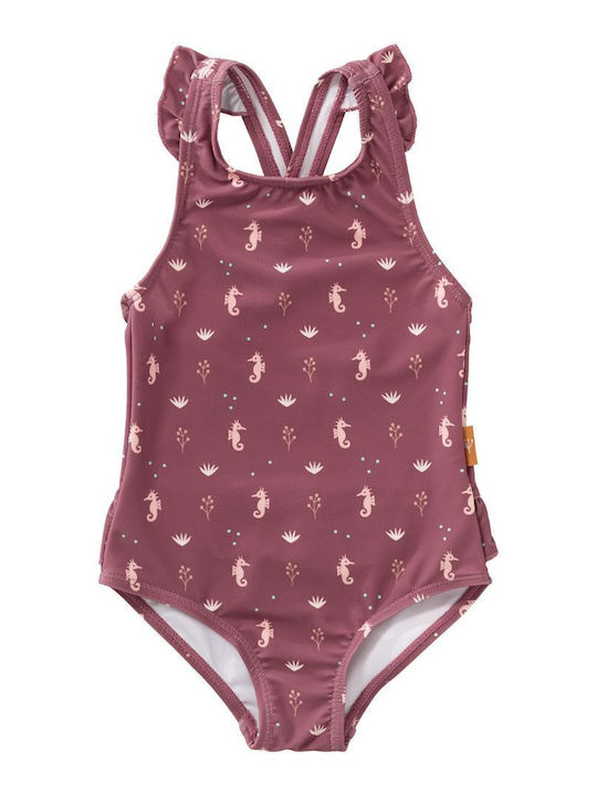 Fresk Costum de baie pentru copii O singură bucată Costum de baie pentru copii Burgundy