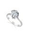 Single Stone from White Gold 14K