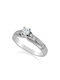 Single Stone from White Gold 14K