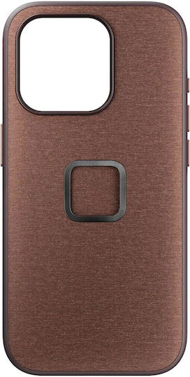Peak Design Everyday Back Cover Υφασμάτινο 2mm Καφέ (iPhone 15 Pro)