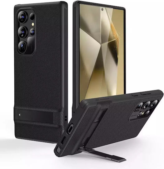 ESR Boost Kickstand Back Cover Σιλικόνης 1mm Μαύρο (Samsung Galaxy S24 Ultra)