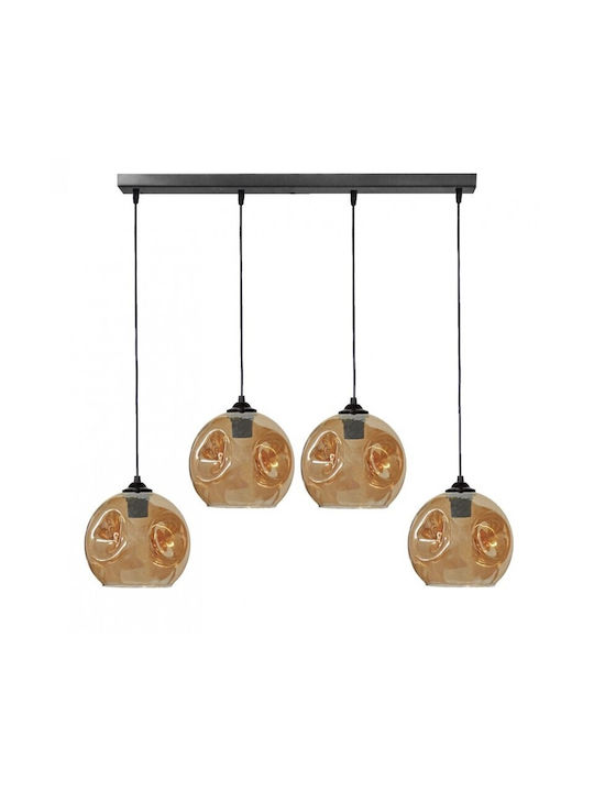 Heronia Pop Raga 4l Pendant Chandelier Ball Black