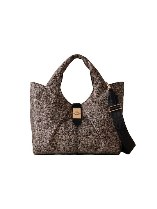 Borbonese Damen Tasche Hand Beige