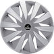 J-Tec Car Hubcap Set Lazio with Isuzu Emblem 13" 4pcs Silver