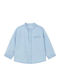 Kids Shirt Long Sleeve Denim Blue