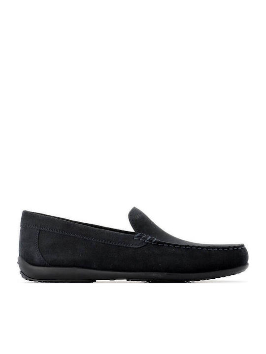 D Ascanio E Men's Leather Moccasins Blue