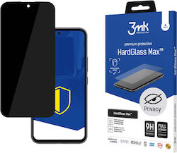 3MK Full Face Tempered Glass Black Compatible with Samsung Galaxy A55 5G 3MK Full Face Tempered Glass Black Compatible with Samsung Galaxy A55 5G