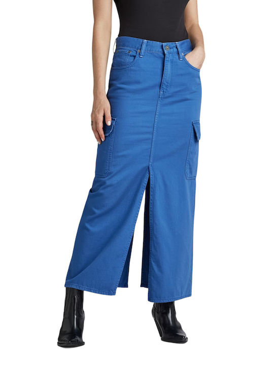 Viktoria Maxi Skirt Blue