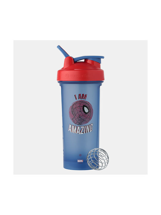 Blender Bottle Pro 28 Marvel Spider Man Shaker Protein 820ml Kunststoff Schwarz