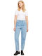 W Lisbon Γυναικείο Jean Παντελόνι σε Mom Εφαρμογή Lht Blue
