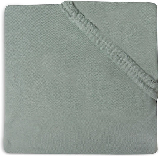 Jollein Baby Sheet Crib Cotton Fitted Gray 140x70cm