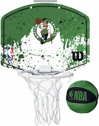 Wilson Nba Boston Cetics Mini Μπασκέτα Δωματίου με Μπάλα Wilson Nba Boston Cetics Mini Μπασκέτα Δωματίου με Μπάλα