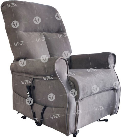 Relaxsessel mit Fußhocker Mf Grey 80x90x108cm
