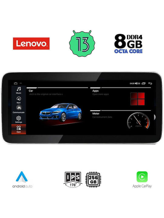 Lenovo Sistem Audio Auto pentru BMW X3 (F25) 2011-2013 (Bluetooth/USB/AUX/WiFi/GPS/Apple-Carplay/Android-Auto) cu Ecran Tactil 12.3"