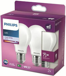 Philips Λάμπες LED για Ντουί E27 Φυσικό Λευκό 2τμχ