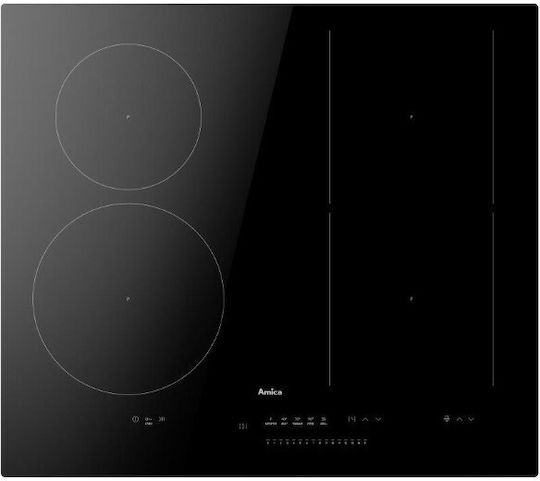 Amica PIH6541PHTSUN HC 3.0 Επαγωγική Εστία Αυτόνομη με Λειτουργία Κλειδώματος 59.2x52.2εκ.