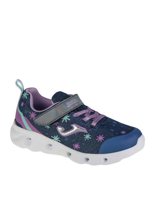 Space Jr Kids Sneakers with Scratch Navy Blue