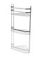 Estia 02-6464 Ecke An der Wand montiert Badezimmerregal Metallisch mit 3 Regalen 54x28x18cm