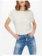 Only Women's Blouse Short Sleeve White