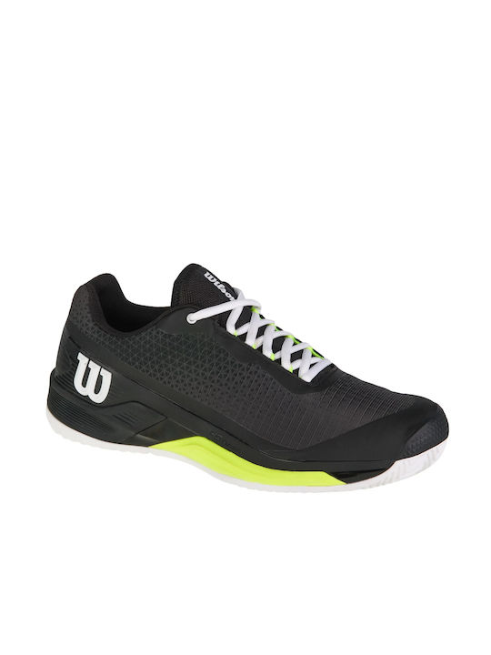 Wilson Rush Pro 4.0 Men's Tennis Shoes for Clay Courts Black