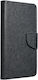 Fancy Wallet Leather Black (Moto G14)