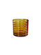 Gala Candle Holder Glass in Brown Color 5.7x6x6cm 1pcs