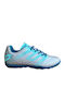Kids Soccer Cleats Shoes Maestro 700 IV with Turf Light Blue Outsole