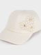 Mayoral Kids' Hat Jockey Fabric Beige