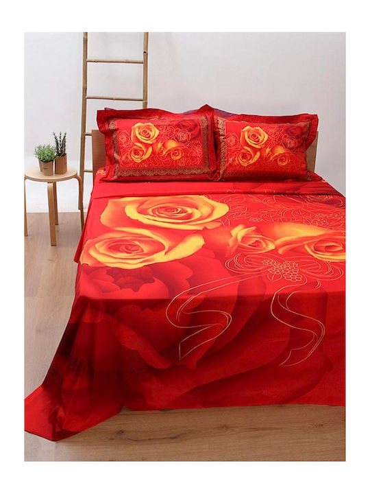 Sunshine Duvet Cover Set Cotton Queen with 2 Pi...