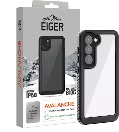 Eiger Avalanche Задна корица Пластмаса Черен (Galaxy S23+)