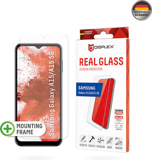 Displex Real Glass 2d Закалено стъкло (Samsung A15 5G, Samsung A15 4G)