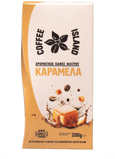 Coffee Island Filter Coffee Filter Aromatic With Caramel Flavor Caramel Ground 200gr