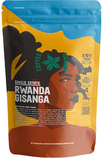 Coffee Island Espresso Coffee Single Origin Arabica Rwanda Women’s Blossom Whole Beans 200gr