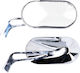 MCS Motorcycle Mirrors 2pcs Silver