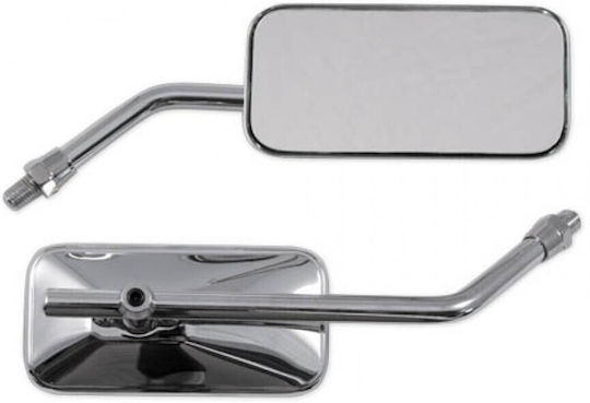 A-Pro Motorradrückspiegel 2Stück Silber