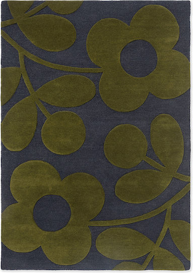 Orla Kiely Spring Stem Ръчно изработено Килим Правоъгълена Marine