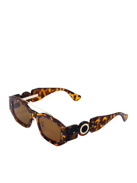 Olympus Sunglasses Medusa Women's Sunglasses with Brown Tartaruga Plastic Frame and Brown Lens 8625508980695