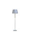 Bakaji Floor Lamp H144xW40cm. with Socket for Bulb E27 Silver