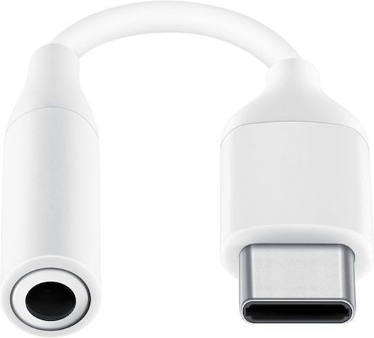 Samsung Μετατροπέας USB-C male σε USB-C female Λευκό 1τμχ EE-UC10JUWE