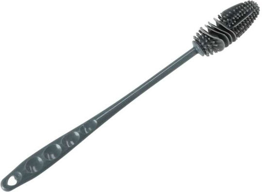 ikonka Plastic Cleaning Brush with Handle Black