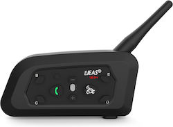 EJEAS V6 Pro Sistem de comunicare pentru motociclete cu un singur căști cu Bluetooth