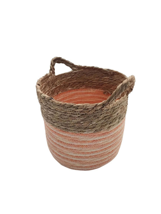 Coș decorativ Wicker cu mânere 28x21.5buc Plastona