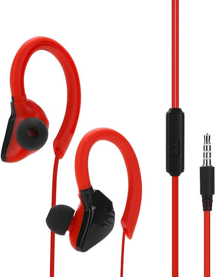 Music Taxi X-603 In-ear Handsfree Headphones with Connector 3.5mm Red