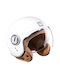 Nox Idol White Pearl Motorcycle Helmet Jet ECE 22.06