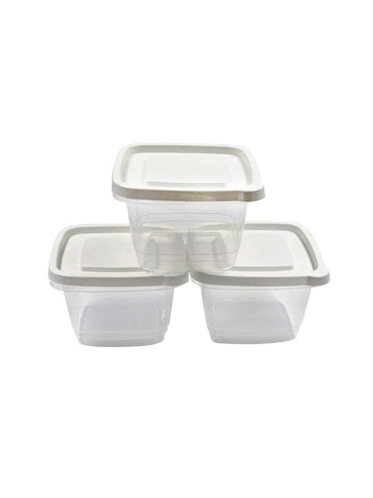 Sidirela Cutie pentru Mâncare Plastic 10x14cm 3buc