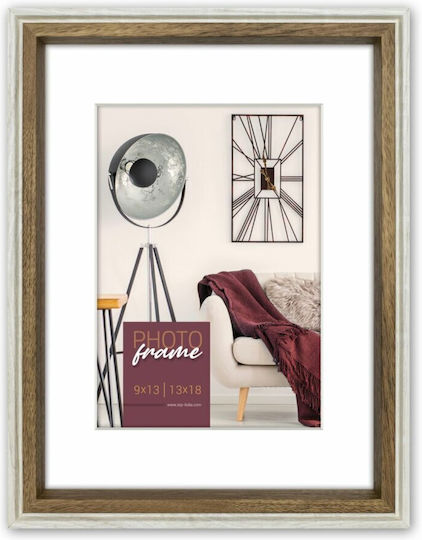 Wall-mounted Wooden Photo Frame with White Frame
